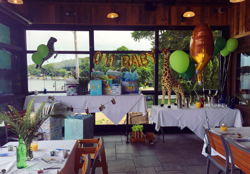 Jungle themed baby shower
