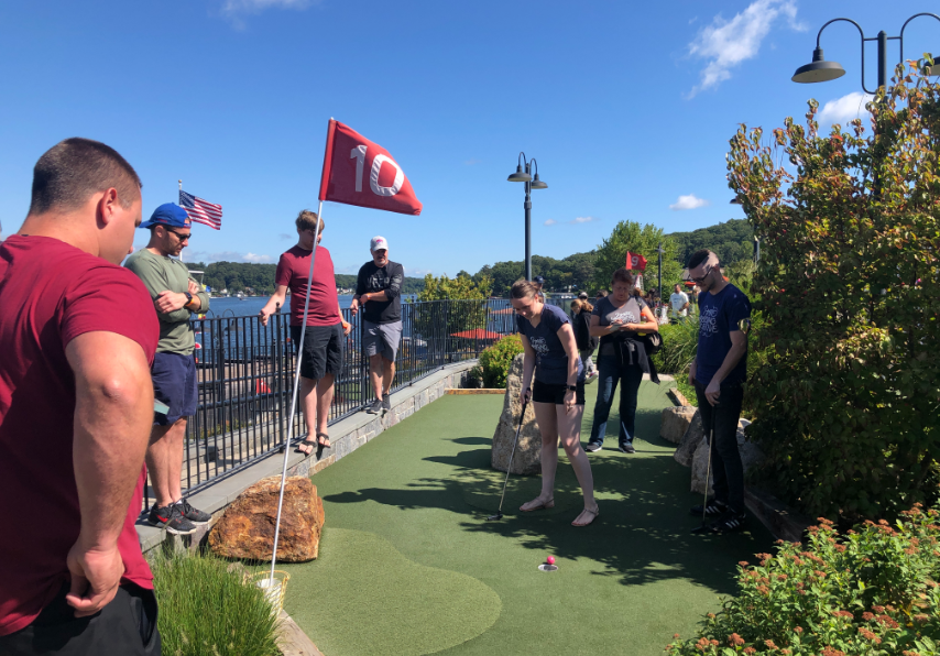 Group golfing at the Lake Hopatcong Golf Course